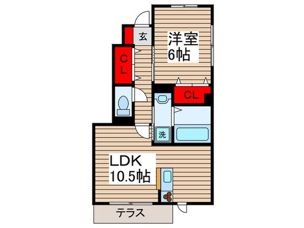 ラフィネ高砂の物件間取画像